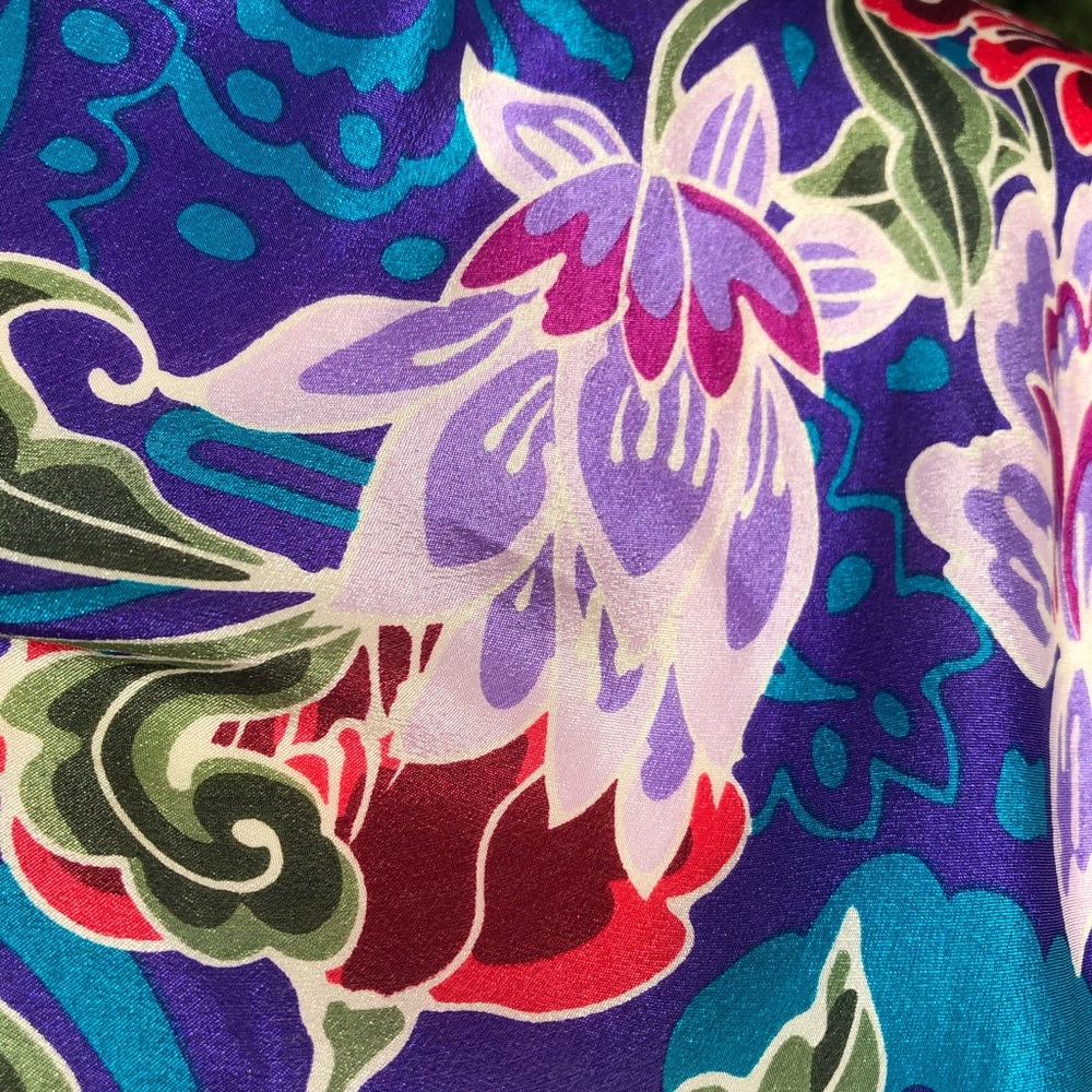 Oscar de la Renta | Floral Silk Scarf - Picture 8 of 10